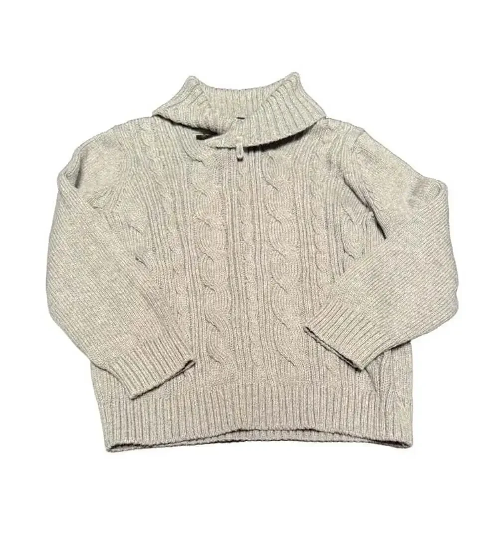 Gymboree Gray Cable Knit Turtleneck Cotton Sweater Size 2T boys NWOT